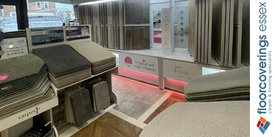 Photo of carpets inside the shop