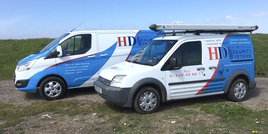 HD Security Systems vans