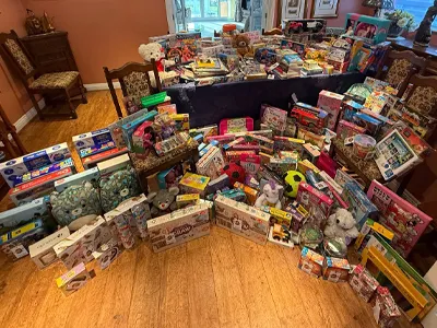 Large collection of toys and games
