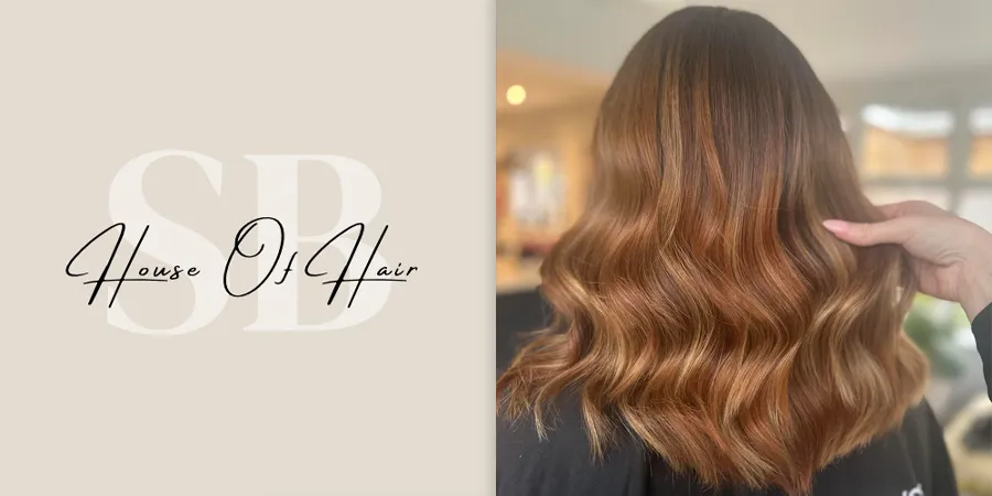 Logo and photo of wavy hairstyle