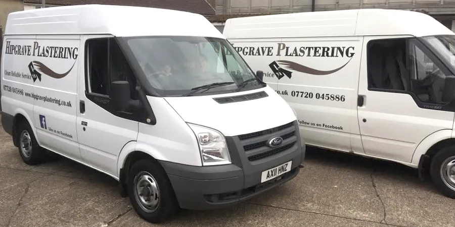 Hipgrave Plastering vans