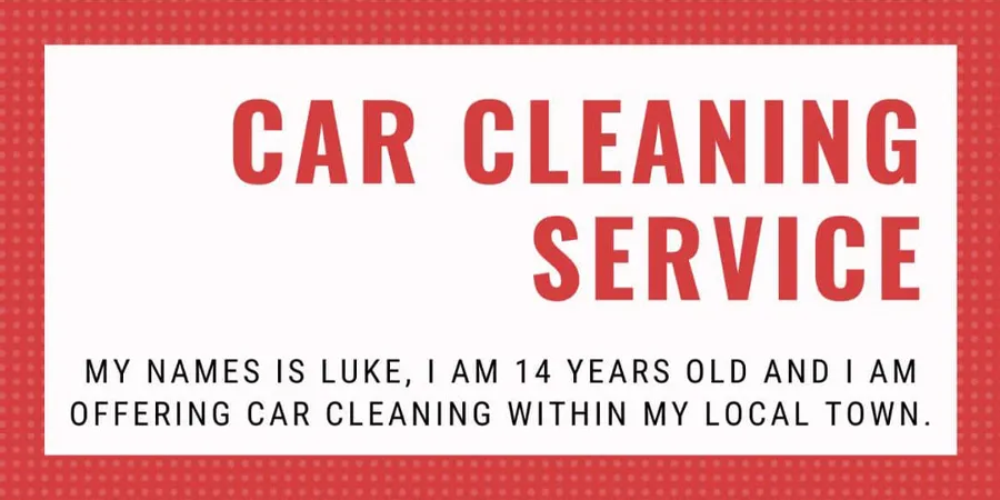 Car Cleaning Service title graphic