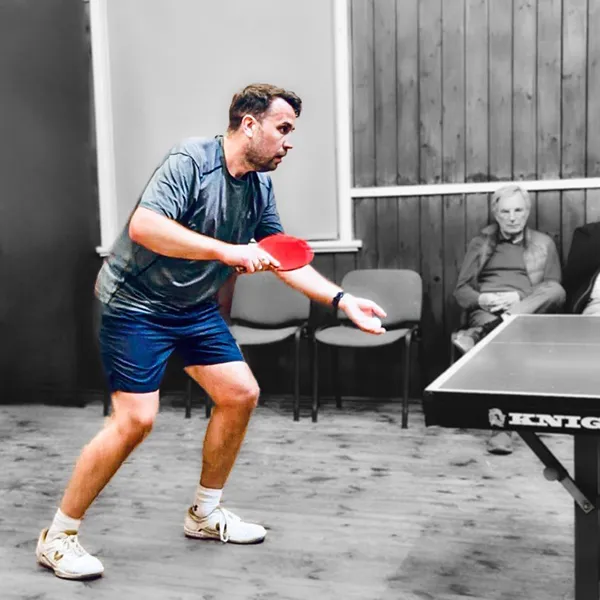 Cold Norton’s Captain Dan Anderson in his tight match with Perriman.