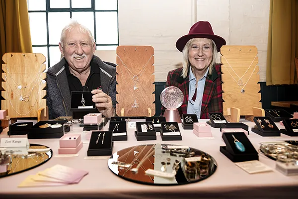 Karen O'Reilly from Imaginaries Handmade Jewellery with Trevor