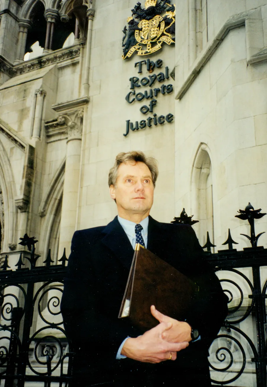 1990 - John Cormack photo at Royal Courts of Justice