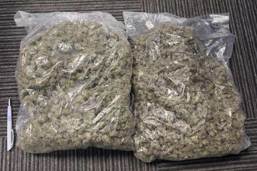 Two bags of Class B drugs