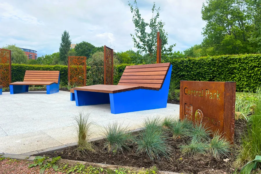 Our Place Has Large Comfortable Seating And Decorative Panels