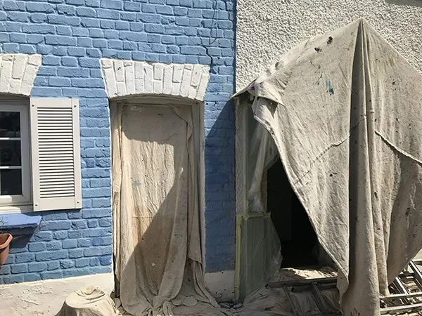 Painting external walls