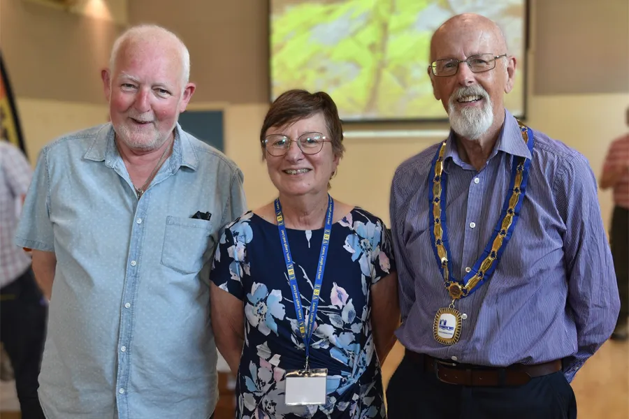 The Town Mayor, Cllr Alan Shearring, with members of u3a