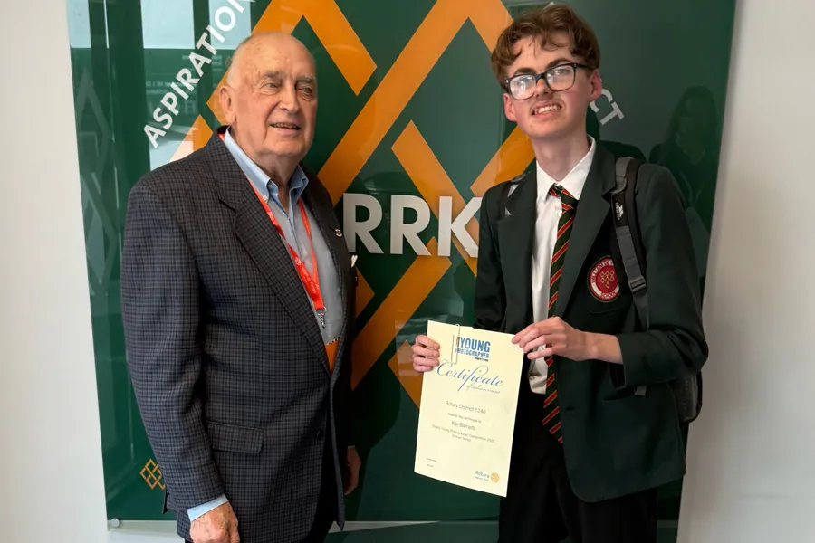 Rotary Young Photographer District winner, Kai
