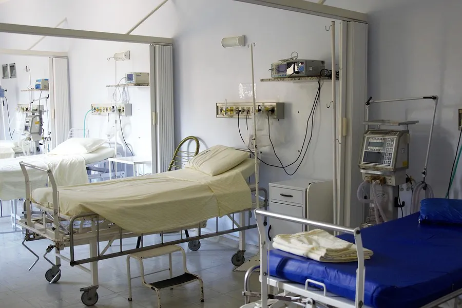 Empty hospital ward