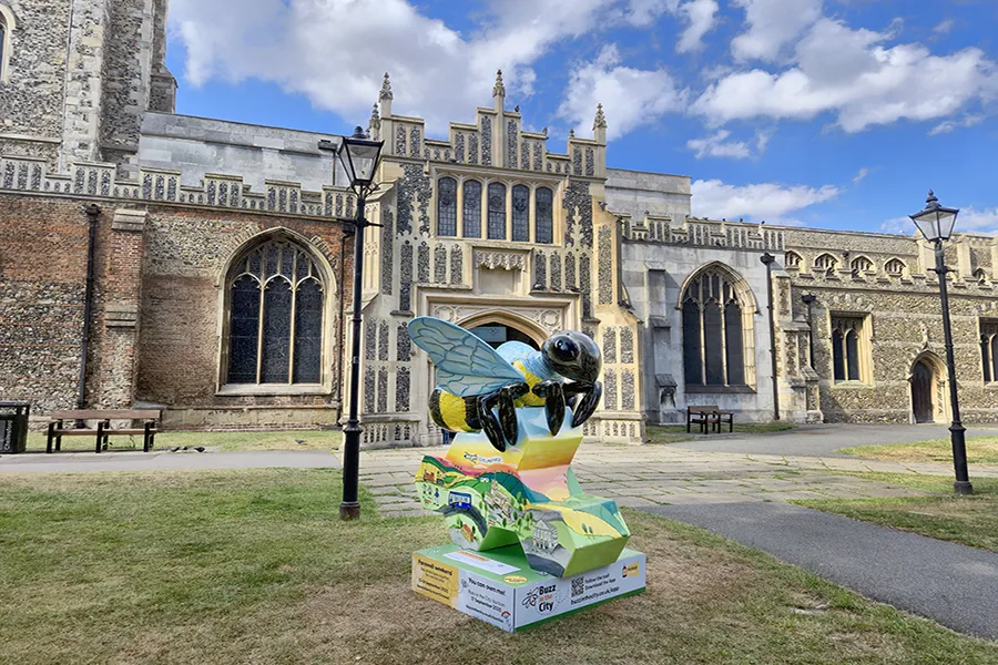 A Bee at the Cathedral Grounds