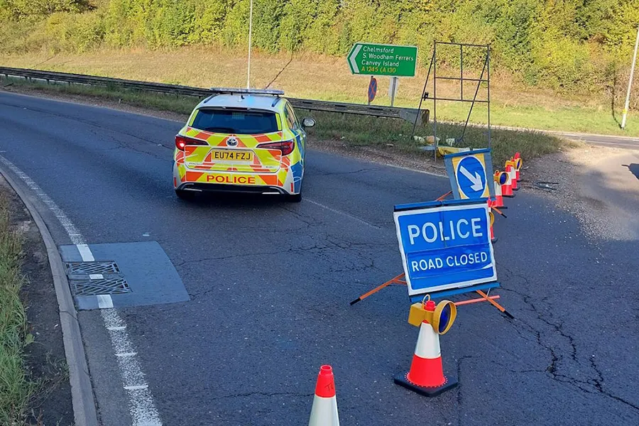Police shut road