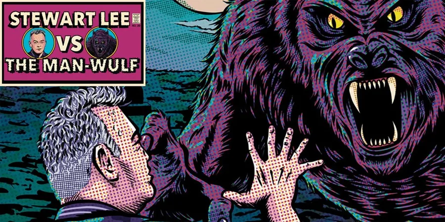 Stewart Lee vs The Man-Wulf – title graphic