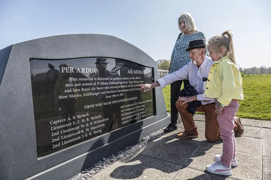 family at memorial