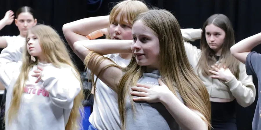 Children performing musical theatre