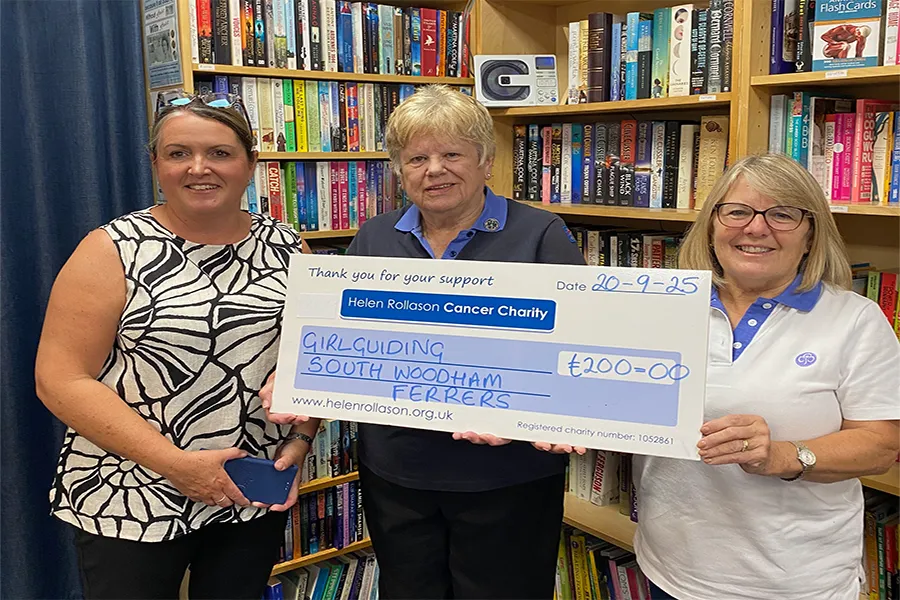 Girl Guides cheque