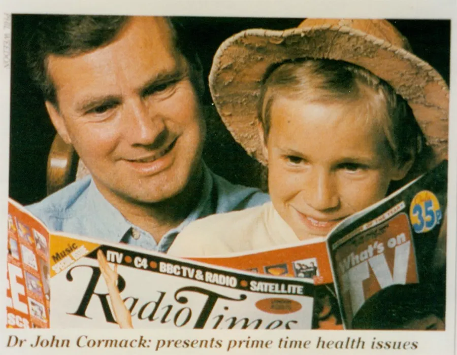 Dr John reading the Radio Times