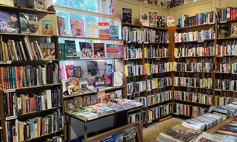 The inside of a second hand bookshop