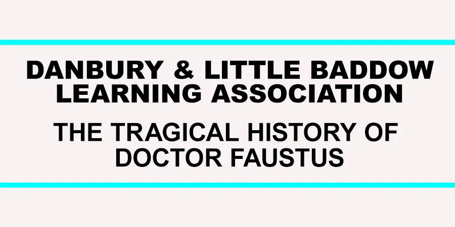 DLBLA - Doctor Faustus title graphic